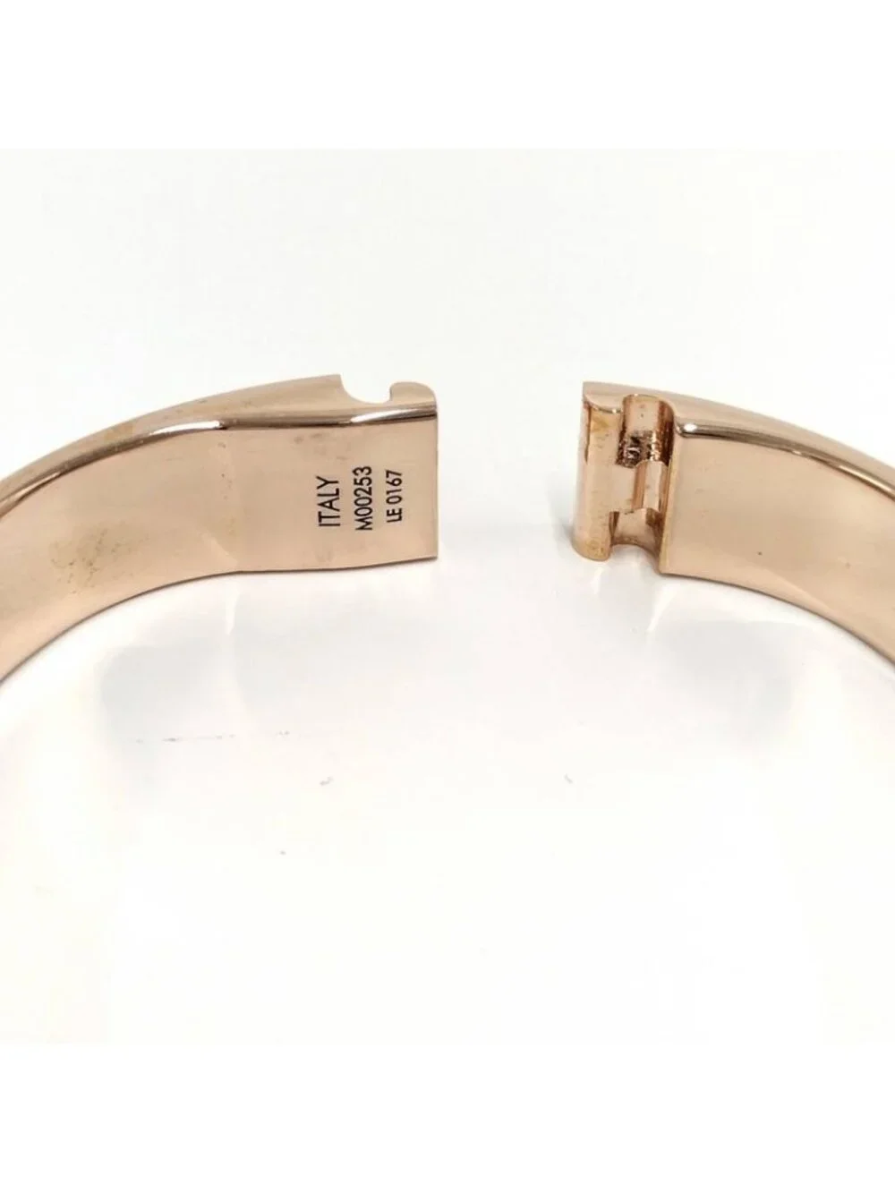 Louis Vuitton Cuff Nanogram Bracelet S Size Plated Silver Pink - Picture 8 of 10